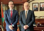 ‏السفير يونس يستقبل رئيس البعثة السورية الجديد في دولة الإمارات وائل الخلي