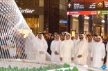 الشيخ محمد بن راشد يزيح الستار عن مجسم “برج خور دبي”