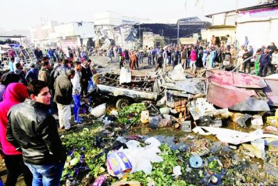 هجومين انتحاريين في سوقين بشرق العاصمة العراقية