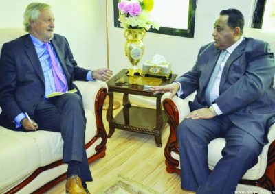 المبعوث الخاص للأمين العام للأمم المتحدة، قام بزيارة لدولتي السودان وجنوب السودان،