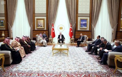 اردوغان يستقبل وزير الخارجية السعودي