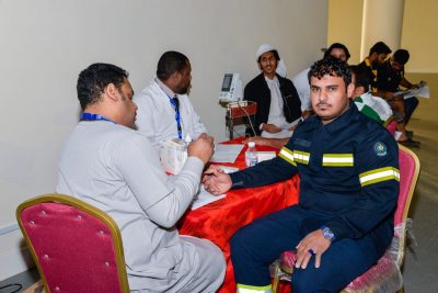 الصحة في الجوهرة  : ١٣٨ متبرع بالدم لدعم جنودنا البواسل في الحد الجنوبي