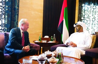 الشيخ محمد بن زايد يبحث التطورات مع وزير الدفاع الأميركي