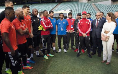 هيا بنت الحسين تلتقي أعضاء المنتخب في سيدني