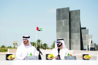 الشيخ خليفة يعلن تكريس عام الخـير بجميع مبادراته ومشاريعه لشهداء الإمارات