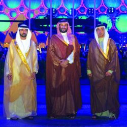 الشيخ محمد بن راشد يستقبل  الامير محمد بن سلمان في إكسبو 2020 دبي