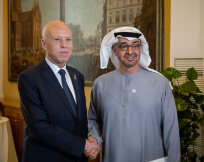 الشيخ محمد بن زايد يلتقي عددا من المشاركين في مؤتمر التنمية والهجرة في روما