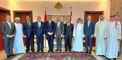 يونس و دندن يستقبلون مجموعة سفراء عرب متضامنين وشاجبين للعدوان الإسرائيلي على فلسطين ولبنان