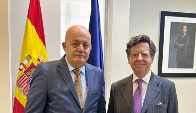 ‏السفير يونس يطلع سفير إسبانيا لدى دولة الإمارات على تطورات الأوضاع داخل الأراضي الفلسطينية