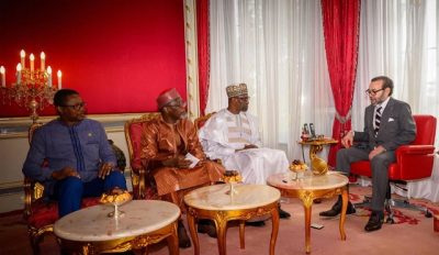 ملك المغرب يستقبل وزراء خارجية البلدان الثلاثة الأعضاء في تحالف دول الساحل