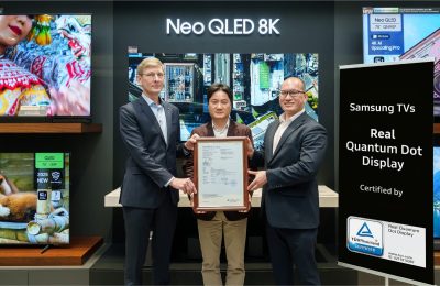 شاشات ‘QLED’ من سامسونج تحصل على شهادة ‘Real Quantum Dot Display’ من ‘TÜV Rheinland’