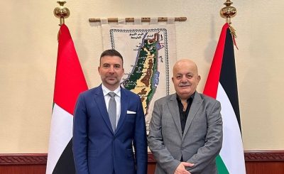 السفير منيمنة يزور السفير يونس في أبوظبي