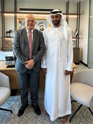 السفير يونس يزور مدير إدارة الشؤون العربية في وزارة الخارجية الإماراتية لتقديم الشكر