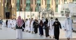 حجاج بيت الله الحرام، تتوافد إلى المسجد الحرام