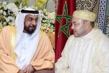 الشيخ خليفة ومحمد بن راشد ومحمد بن زايد يهنئون ملك المغرب بيوم الشباب