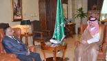 الأمير مشعل بن ماجد يستقبل القنصل العام لجمهورية سيرلانكا لدى المملكة