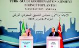 الاجتماع الأول لمجلس التنسيق السعودي التركي الذي شارك فيه أكثر من 49 جهة