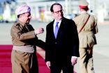زيارة الرئيس الفرنسي لتحية الجنود الفرنسيين المشاركين في قوات التحالف الدولي ضد تنظيم “داعش”.