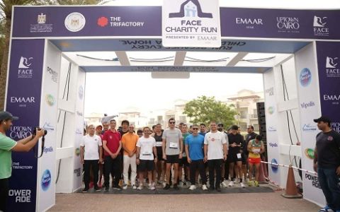 وزير الشباب والرياضة وسفير الإمارات يطلقان شارة البدء لسباق FACE الخيري بـ Uptown Cairo بمشاركة 1000 متسابق