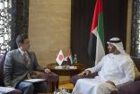 الشيخ محمد بن زايد يستقبل المستشار الخاص لرئيس وزراء اليابان