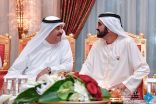 الشيخ محمد بن راشد يتبادل التهاني مع حاكم أم القيوين وجموع المهنئين بشهر رمضان