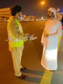 الشيخ حمدان بن محمد يتفقّد دوريات الشرطة في مواقع العمل بشارع الشيخ زايد