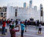 نافورة دبي الراقصة تعلن عودة السياحة