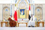 الشيخ محمد بن زايد يستقبل ولي عهد البحرين