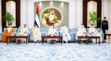 الشيخ محمد بن راشد ومحمد بن زايد يستقبلان الحكام وأولياء العهود ويتبادلان معهم التهاني بعيد الفطر