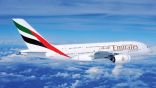 طائرة الإمارات A380 وطائرات “السهام الحمراء” تحلق في أجواء دبي