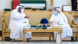 الشيخ حمدان بن راشد يستقبل ولي عهد الفجيرة