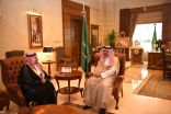 الأمير مشعل بن ماجد يستقبل مدير فرع وزارة البيئة والمياه والزراعة بمنطقة مكة المكرمة