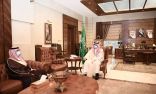 الأمير مشعل بن ماجد يستقبل معالي رئيس هيئة حقوق الانسان بعد التعديل