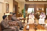 الأمير مشعل بن ماجد محافظ جدة يستقبل مدير الدفاع المدني بمنطقة مكة المكرمة