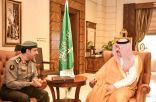 الأمير مشعل بن ماجد يستقبل مدير جوازات منطقة مكة المكرمة
