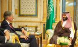 الأمير محمد بن سلمان يلتقي وزير الخزانة البريطاني